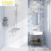 Small flower tiles 300 × 300 modern minimalist background wall bathroom kitchen tile restaurant balcony non-slip floor tiles