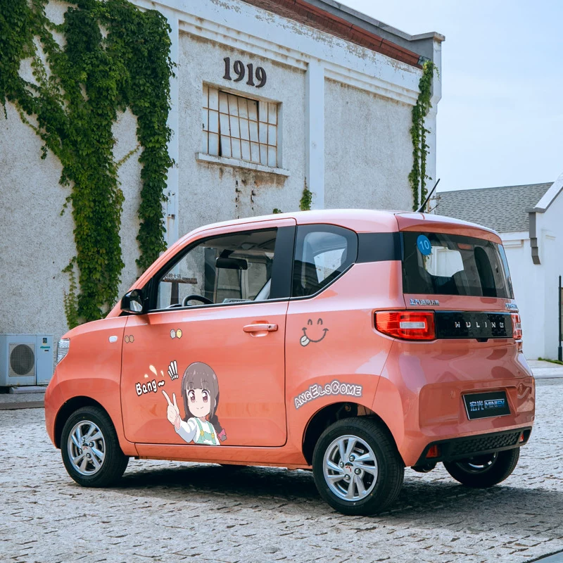 Наклейка на автомобиль Wuling Hongguang MINIEV Klechry EQ Baojun E200 симпатичная карикатурная наклейка для корпуса, защитная наклейка от царапин