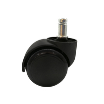 Computer chair swivel chair accessories roller universal wheel fixed foot nail brake wheel electroplated steel foot lift rod