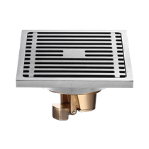 Oudebao thickened 304 stainless steel floor drain deodorizer bathroom bathroom sewer washing machine universal floor drain