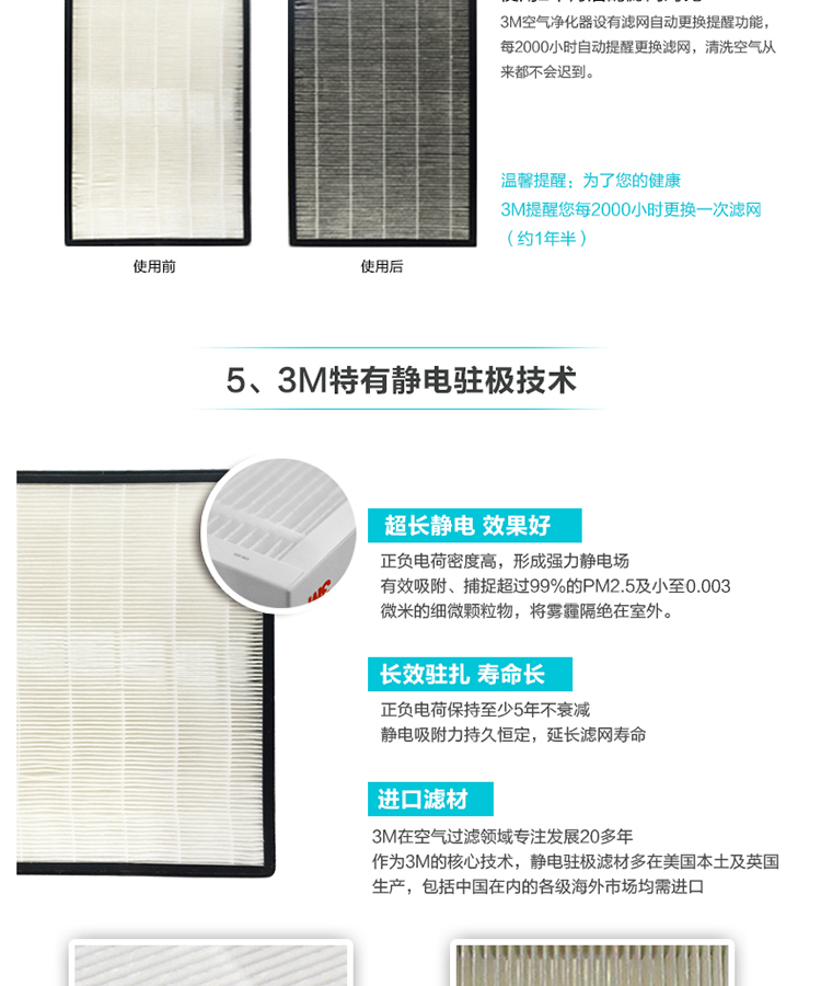 Máy lọc không khí 3M hộ gia đình ngoài formaldehyd ngoài khói bụi PM2.5, máy lọc thông minh KJEA4187 máy lọc không khí giá rẻ tốt