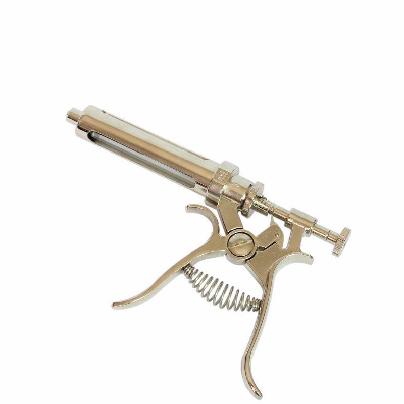 Semi-automatic 20ML adjustable continuous injector for continuous injection of foreign trade type stainless steel pig with syringe