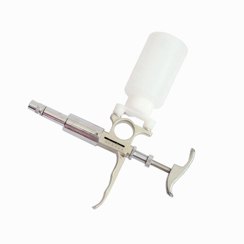 Yuqiu 5ML with two bottles of continuous syringe adjustable continuous injection syringe for piglet sow vaccine