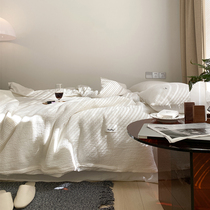 Class A Maternal and Child Level Brief Jowaffg Pure Cotton Four sets of pure color design Bedding Furnishing with Furnishing Matching Bed