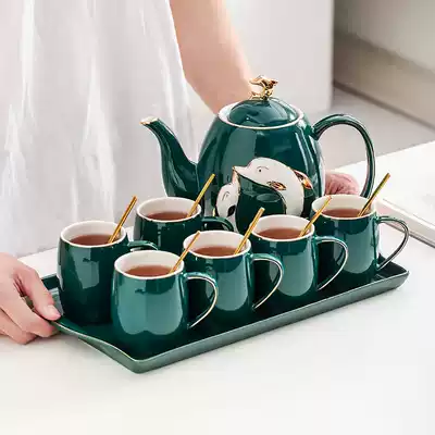 Light luxury Nordic water set Afternoon tea tea set Household living room teacup set high-end high temperature resistant cup water cup