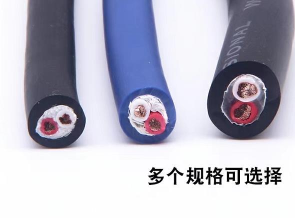 Professional Stage Audio Cable Evjv Speaker Cable Speaker Wire 2-Core 1.5 2.5 Sheathed Flexible Cable Oxygen-Free Copper Wire Black