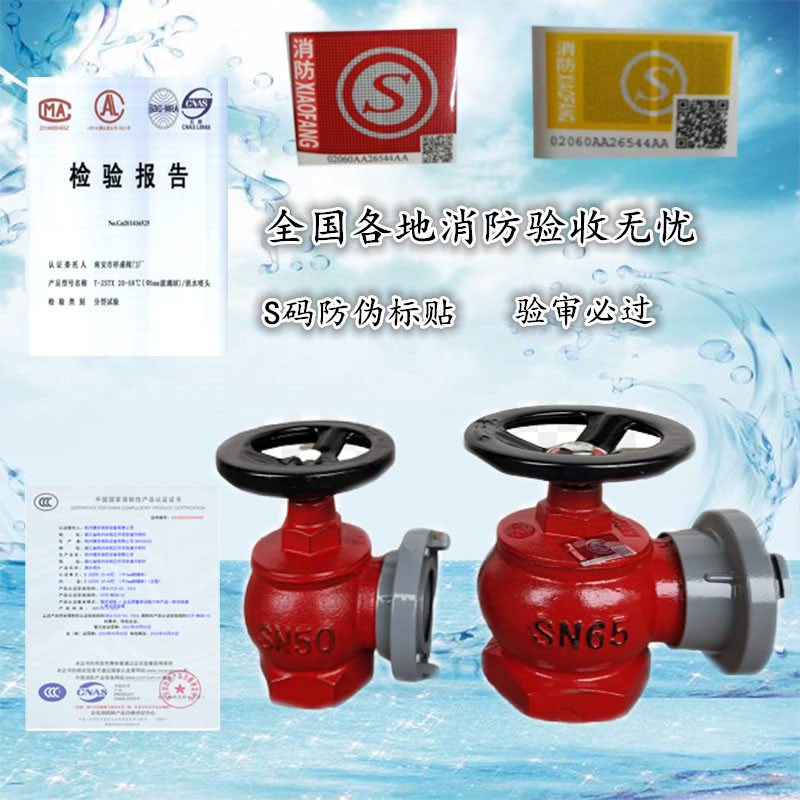 SN50 65 2.5 inch indoor fire hydrant fire water valve switch fire hydrant hose SNZ65 SNZW65-1