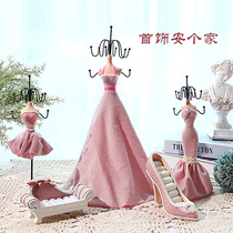 Dresser jewelry rack ins creative ornaments Household Nordic hanging earrings earrings necklace model storage jewelry rack