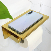  Punch-free toilet tissue box tissue holder Waterproof pendant Light luxury bathroom toilet paper box Toilet toilet paper holder