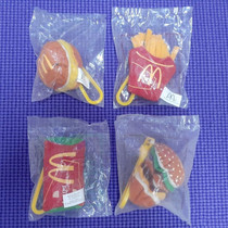 KFC Hong Kong food pendant Hamburger Fries Cola Plush charm Unpacked keychain bag buckle