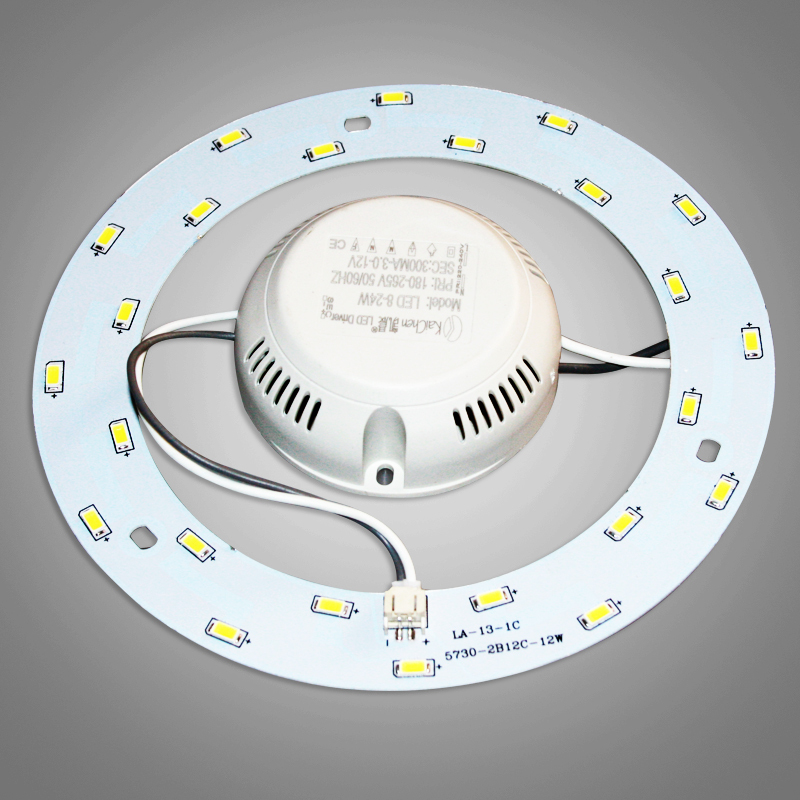 Led Light Panel Light Strip Ceiling Light Modification Light Panel Circular Light Bulb Light Source Modification Energy-Saving Lamp Chip Light Beads