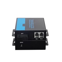 Two - way telephone optical end machine with network voice transceiver single multimode SC pair