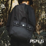 Нейлоновый ноутбук, черная вместительная и большая мужская сумка на одно плечо для отдыха, бизнес-версия, 15 дюймов