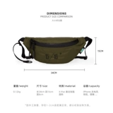 Мужская ткань, поясная сумка, водонепроницаемая сумка, сумка через плечо, летняя нагрудная сумка, спортивная небольшая сумка