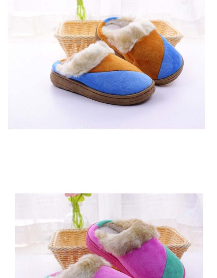 Pantoufles enfants en coton - semelle caoutchouc - Ref 1010328 Image 15