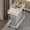 Host bracket bracket under the table desktop computer main chassis base storage rack with wheels removable double-layer wrought iron shelf