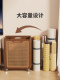 Solid Wood Yoga Mat Storage Basket with Wheels, Sports Equipment Organizer, Badminton Storage, Fitness Equipment Storage Rack