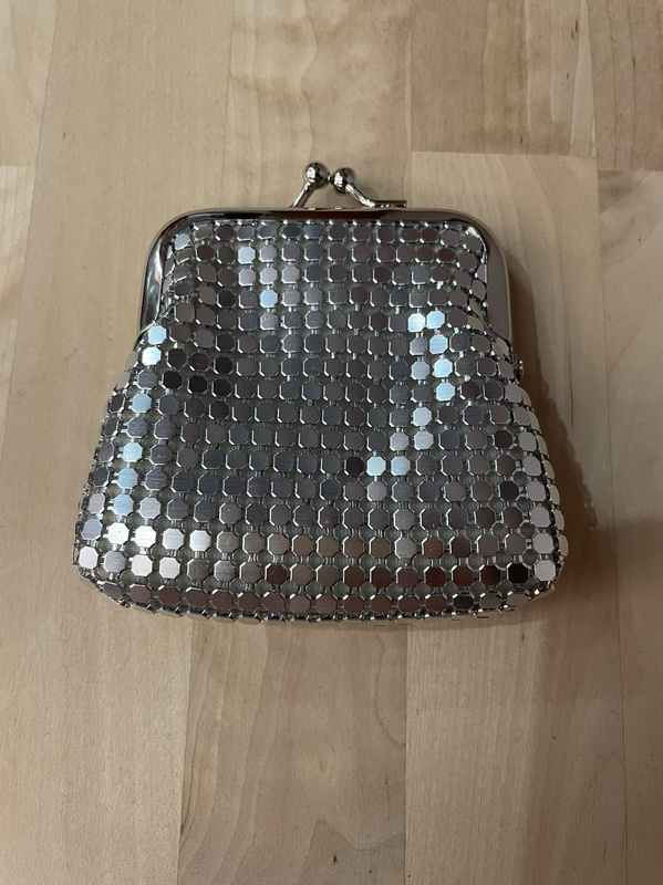 Coin Purse, Small Wallet, Liruisi Silver Aluminum Bag