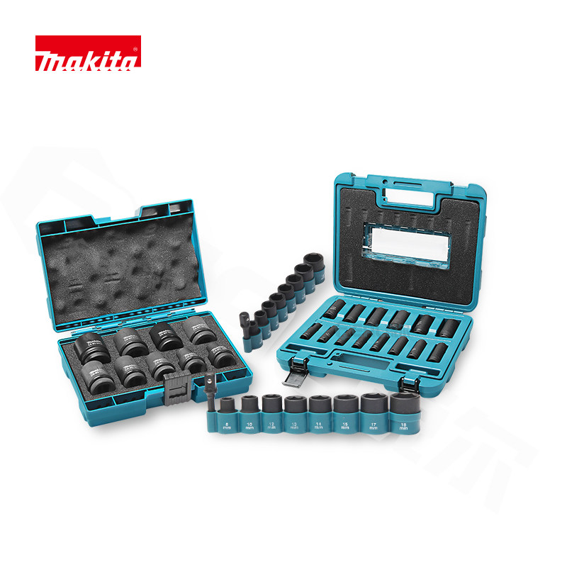 Pasta Makita sleeve suit Electric screwdrivers Sleeve sleeve head 1 2 3 8 hexagonal shank pneumatic wrench set sleeve