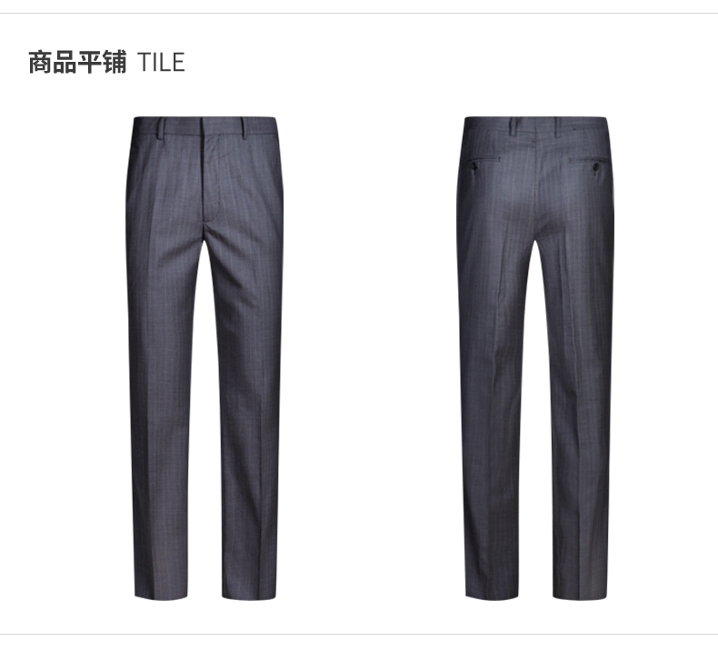Quần len nam Found Houndstooth Quần lửng Slim Business Quần liền thân đi làm giản dị quan tay nam