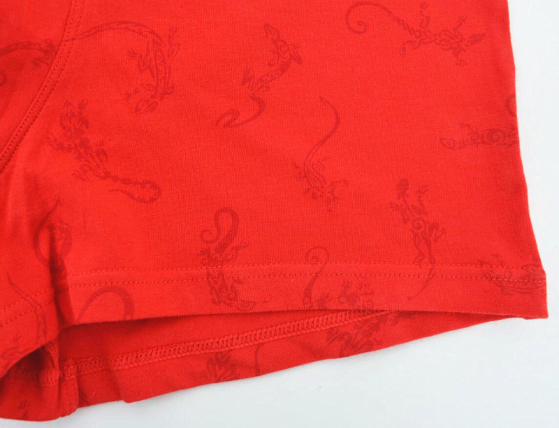 Fu Nilai Đỏ Đồ lót nam Stretch Cotton Cotton Cộng với Chất béo Lớn Kích thước Lycra Cotton Năm Boxer Tóm tắt 1114 quần lót đùi nam