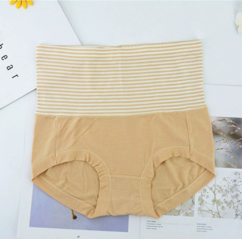 Đầm xòe cạp cao của phụ nữ đích thực Fu Nilai hông Modal cotton mềm mại quần lót boxer 2553