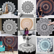 Indian mandala national style mandala hanging cloth shaking sound ins tapestry bedroom background beach towel tablecloth plain color