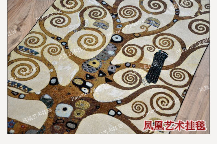 Гобелен 凤凰艺术挂毯 欧式提花壁毯 北欧ins风抽象挂布 克里姆特生命之树 Phoenix Art tapestries