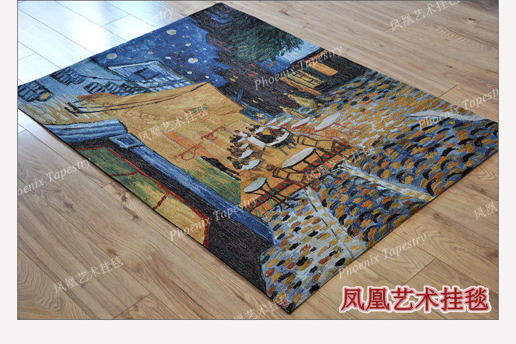 Гобелен 凤凰艺术挂毯 梵高名画欧式提花壁毯 古典ins大挂布客厅卧室背景 Phoenix Art tapestries