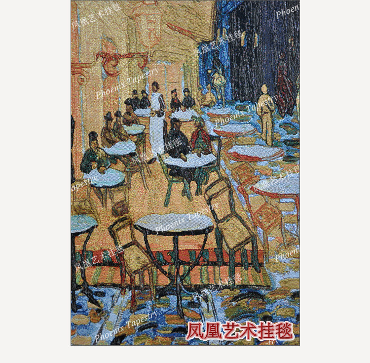 Гобелен 凤凰艺术挂毯 梵高名画欧式提花壁毯 古典ins大挂布客厅卧室背景 Phoenix Art tapestries