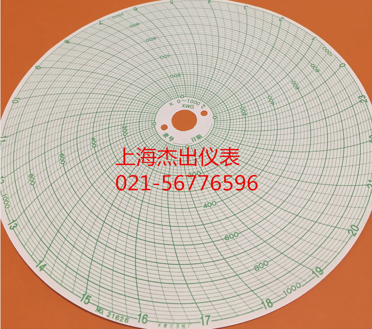 Disk Circular Heat Treatment Temperature Instrument Record Paper K0-1000 1300 ℃ 21626 21627
