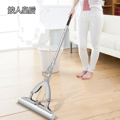 家用懒人免手洗海绵拖把一拖净神器