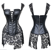 Sexy Queen Dress Uniform Paint Leather Lace Fat Big Code Love Lingerie Extremely Seductive To Close-up Waistcoat