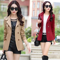 Quần áo mùa thu và mùa đông Phụ nữ phiên bản Hàn Quốc của áo gió ngắn bằng len Áo ngắn 30-40-50 tuổi mẹ trung niên thủy triều xu hướng áo khoác nữ 2021