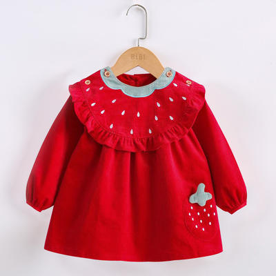 Baby eating coverings, bibs, children's aprons, baby waterproof and dirt-resistant crystal velvet Tang suits, reversible dressing for the New Year and winter