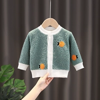 Бархатный зеленый кардиган
