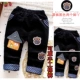 Quần trẻ em mùa đông có thể được thiết lập quần cotton quần bé trai và bé gái quần nhung kẻ thường quần bé cashmere quần giữa và trẻ nhỏ quần bò rộng bé trai