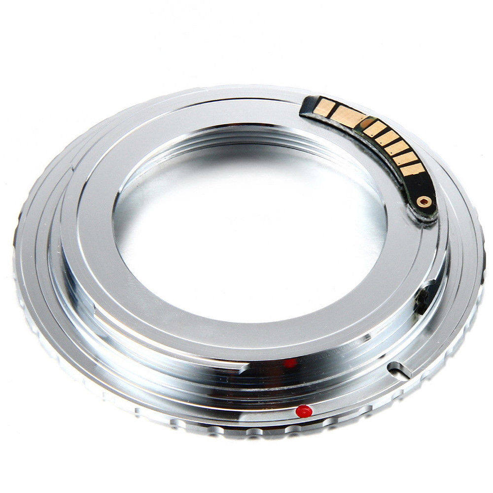  M42-EOS High precision copper adapter ring for M42 screw port to Canon EOS 3 generation chip Silver