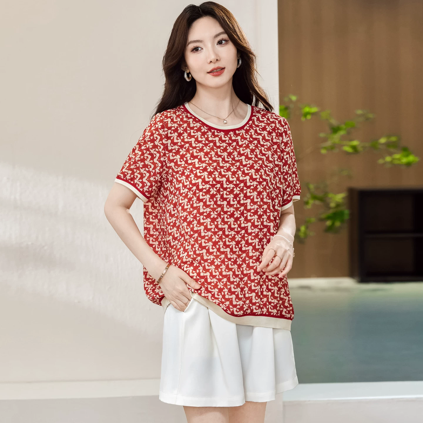 Летняя футболка, размер, свободный фасон