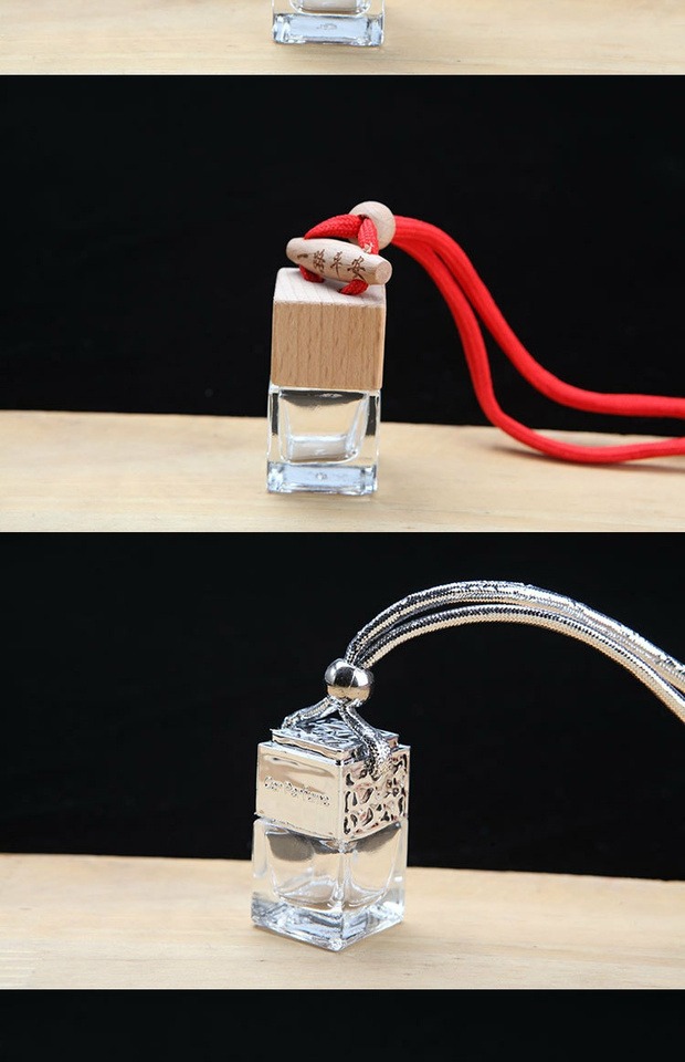 Xe nước hoa mặt dây chuyền chai hương liệu chai rỗng chai Xe hơi nội thất clip treo phụ kiện xe hơi phụ nữ cung cấp đồ trang trí trang trí taplo ô tô đẹp