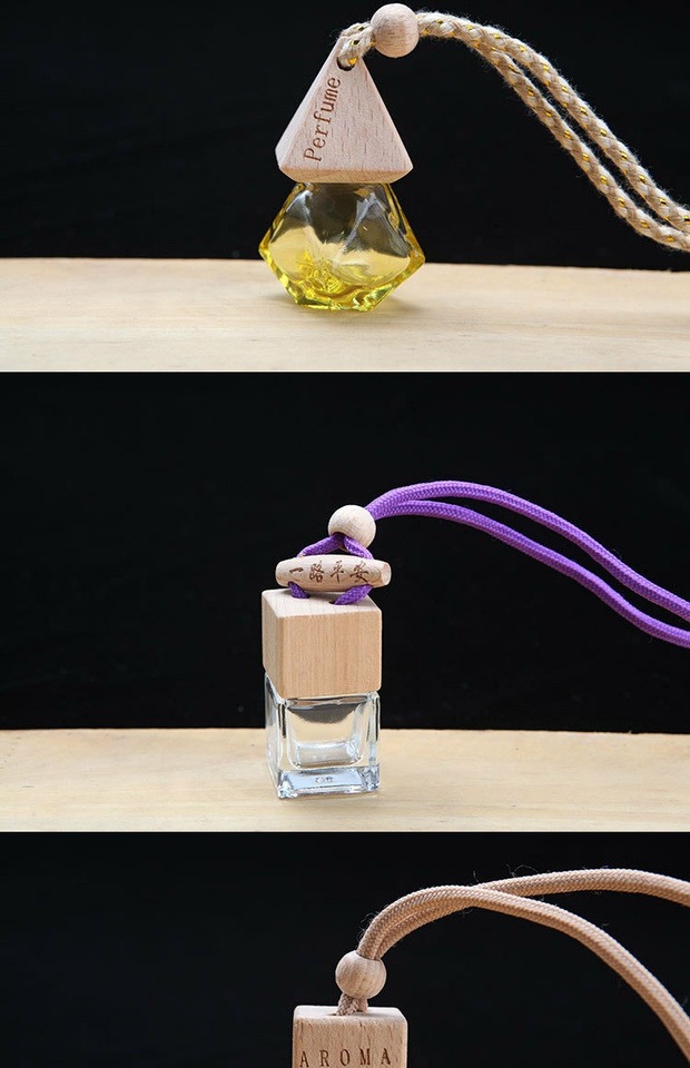 Xe nước hoa mặt dây chuyền chai hương liệu chai rỗng chai Xe hơi nội thất clip treo phụ kiện xe hơi phụ nữ cung cấp đồ trang trí trang trí taplo ô tô đẹp