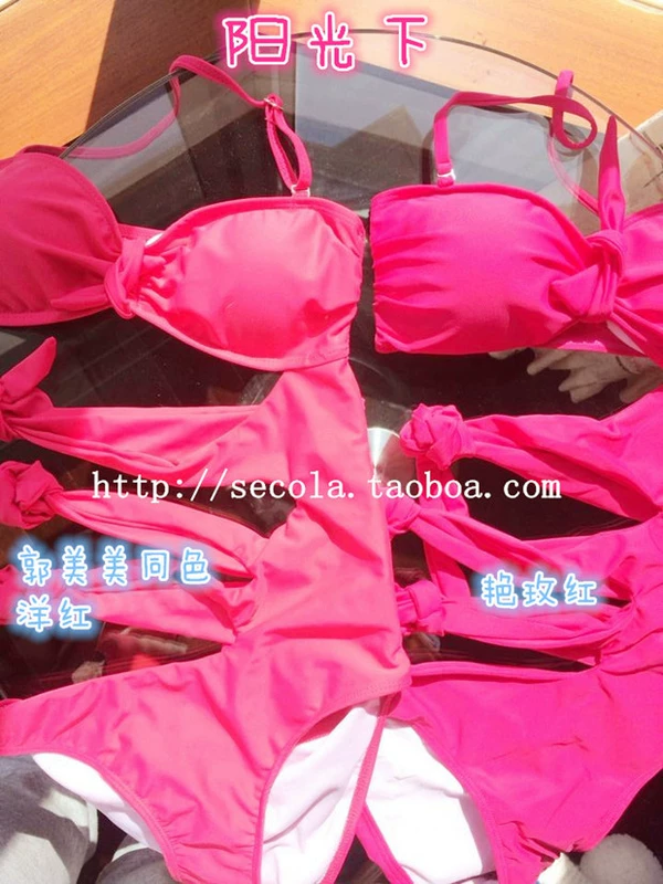 Victorias Secret Sexy Bikini Nữ Bikini Một Mảnh Ngực Nhỏ Thu Thập Guo Meimei Cùng Áo Tắm - Bikinis