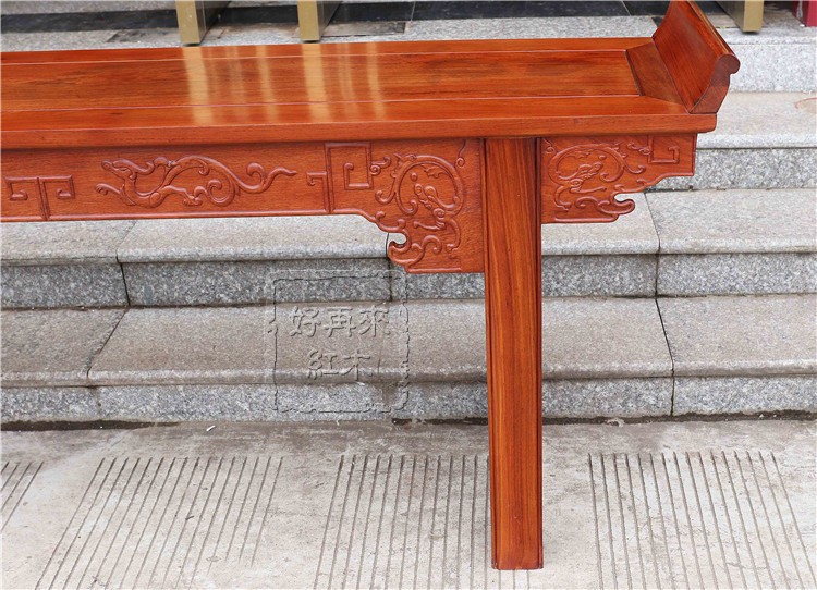 Đồ gỗ gụ Gỗ hồng mộc Miến Điện chạm khắc dải một số bức tranh lớn trái cây gỗ hồng mộc Trung Quốc rắn 2 mét cho bàn - Bàn / Bàn bàn gỗ me tây nguyên tấm