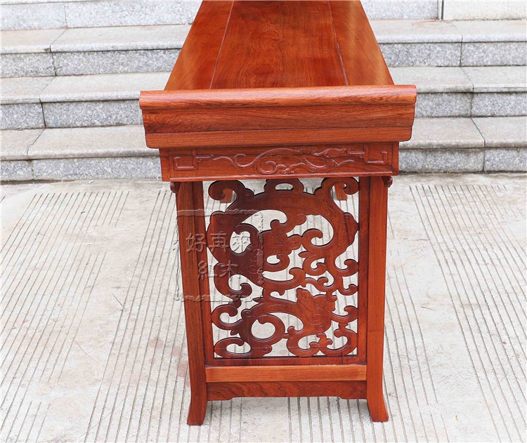 Đồ gỗ gụ Gỗ hồng mộc Miến Điện chạm khắc dải một số bức tranh lớn trái cây gỗ hồng mộc Trung Quốc rắn 2 mét cho bàn - Bàn / Bàn bàn gỗ me tây nguyên tấm