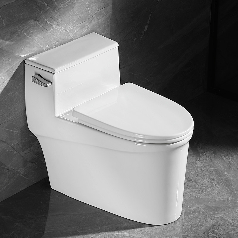 High-value toilet household package installation side press Super swirl siphon type silent pumping water-saving ordinary powder room toilet