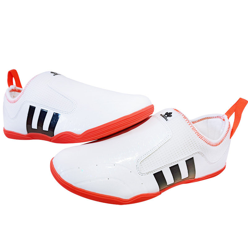 Orange Korn Taekwondo Shoes Children Male And Female Beginners Soft Bottom Training Martial Arts Shoes Breathable Non-slip Bull Fascia Shoes