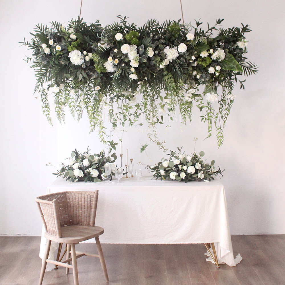 Emulated flower rose suspended ceiling hanging flower fake flower Flowers Table Flower Pendulum with Decorative Photography photography Prop Shop Design