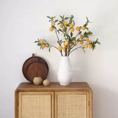 Simulation fruit fruit fruit decoration flower vase set fake flower flower bouquet dining room living room porch ornaments home