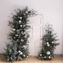 High simulation rose arc wedding floral decoration arch flower art Net red shop decoration props window decoration flower