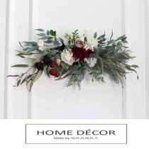 Simulation flower rose door decoration creative wall decoration wall decoration wedding welcome desk decoration forest window Interior decoration